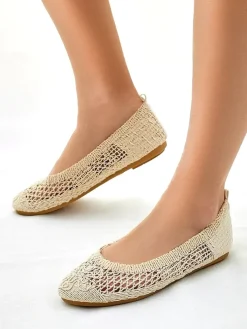 Royalfashion Damskie baleriny ażurowe Annete