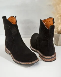 Royalfashion Damskie botki ażurowe Toffas