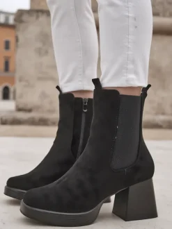 Royalfashion Damskie botki na słupku Miezo