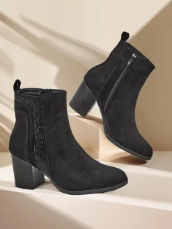 Royalfashion Damskie botki na słupku Venotto