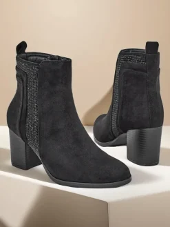 Royalfashion Damskie botki na słupku Venotto