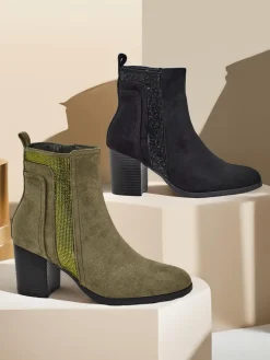 Royalfashion Damskie botki na słupku Venotto