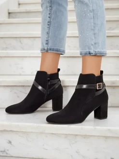 Royalfashion Damskie botki na słupku Eloron