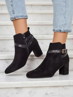 Royalfashion Damskie botki na słupku Eloron