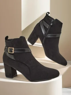 Royalfashion Damskie botki na słupku Eloron