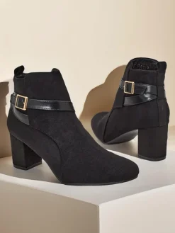 Royalfashion Damskie botki na słupku Eloron