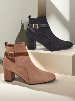 Royalfashion Damskie botki na słupku Eloron