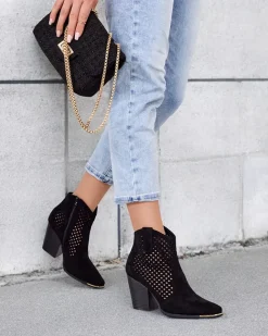 Royalfashion Damskie botki ażurowe Tonnet