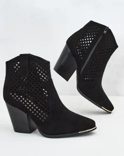 Royalfashion Damskie botki ażurowe Tonnet