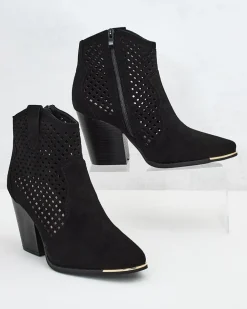Royalfashion Damskie botki ażurowe Tonnet
