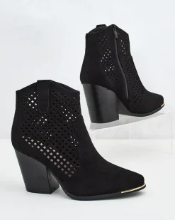 Royalfashion Damskie botki ażurowe Tonnet