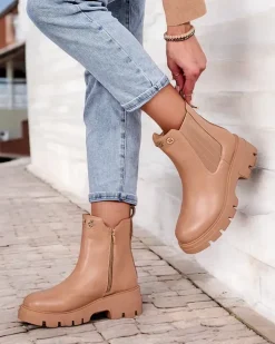 Royalfashion Damskie botki na grubszej podeszwie Gegri