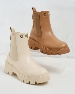 Royalfashion Damskie botki na grubszej podeszwie Gegri