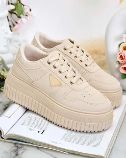 Royalfashion Damskie buty sportowe na platformie Aseldas