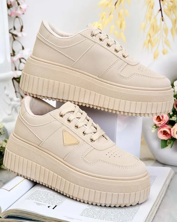 Royalfashion Damskie buty sportowe na platformie Aseldas