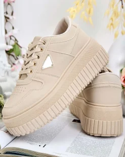 Royalfashion Damskie buty sportowe na platformie Aseldas