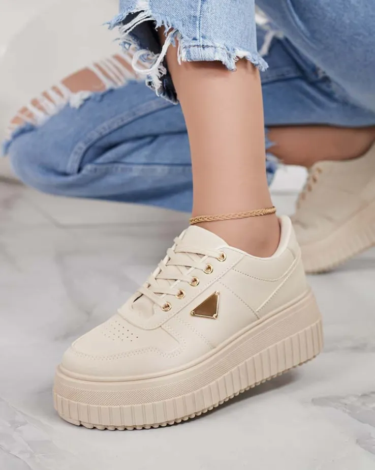 Royalfashion Damskie buty sportowe na platformie Aseldas