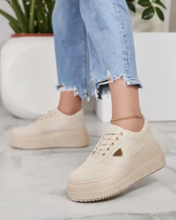 Royalfashion Damskie buty sportowe na platformie Aseldas