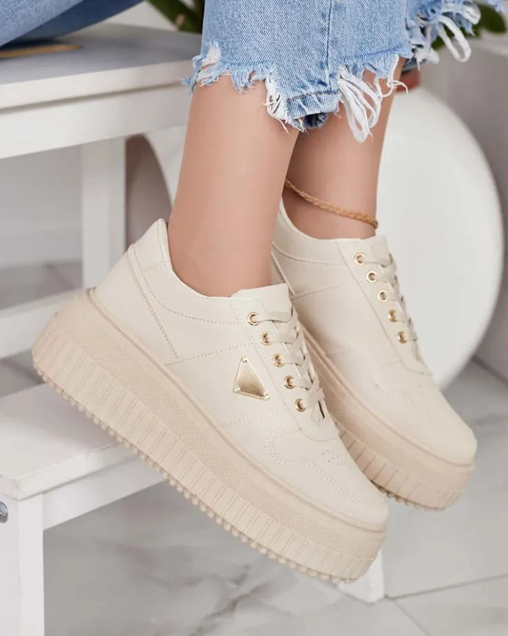 Royalfashion Damskie buty sportowe na platformie Aseldas