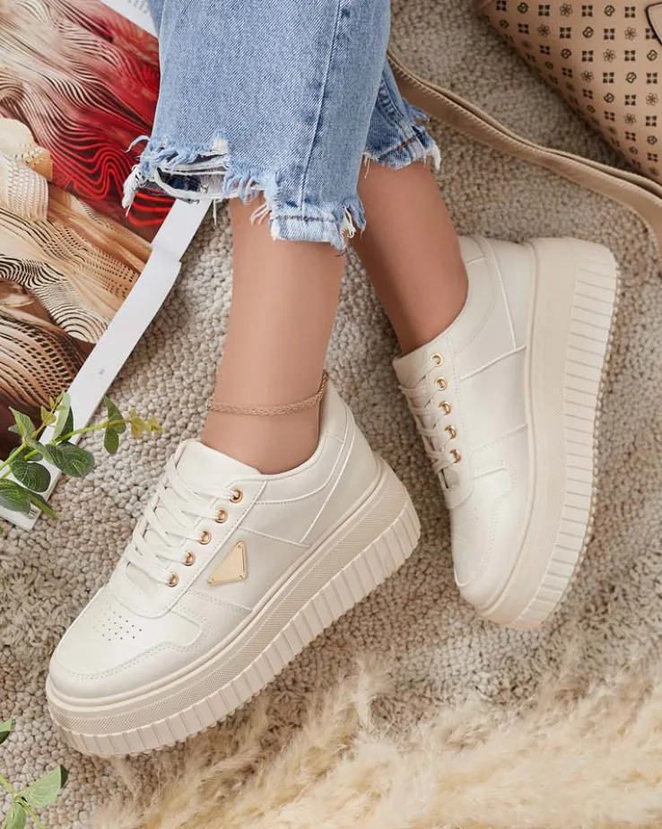 Royalfashion Damskie buty sportowe na platformie Aseldas