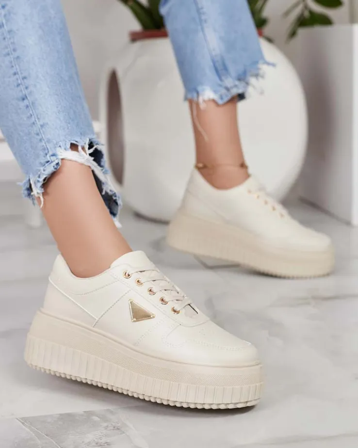 Royalfashion Damskie buty sportowe na platformie Aseldas