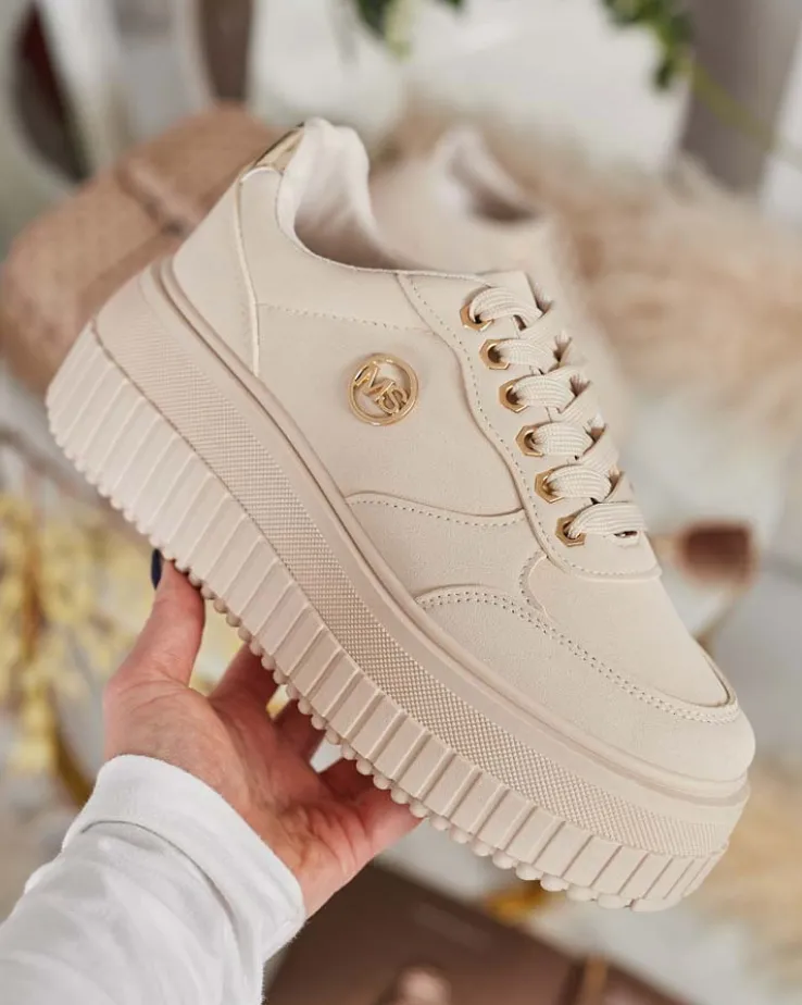 Royalfashion Damskie buty sportowe na platformie Loroppe