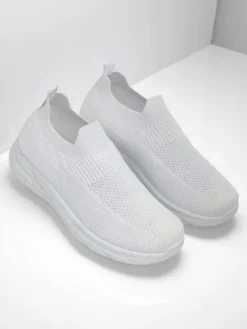 Royalfashion Damskie buty sportowe wsuwane Whites