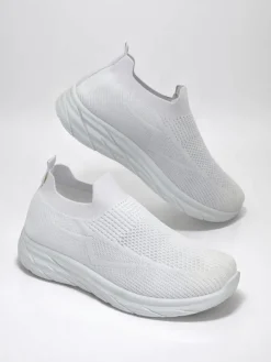 Royalfashion Damskie buty sportowe wsuwane Whites