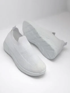 Royalfashion Damskie buty sportowe wsuwane Whites