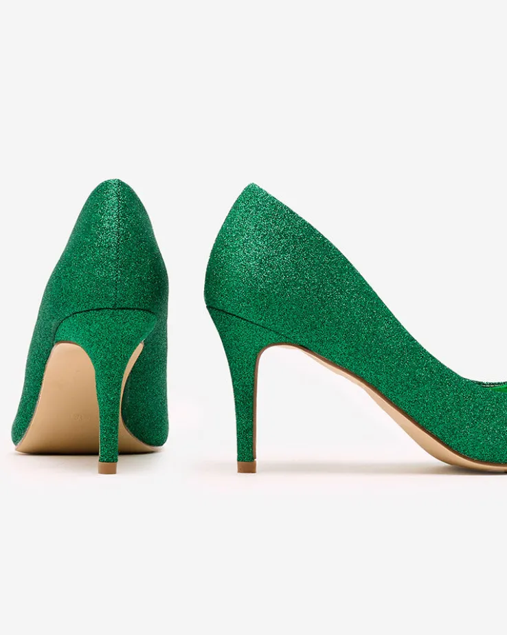 Royalfashion Damskie czółenka na szpilce z brokatem Matomilso