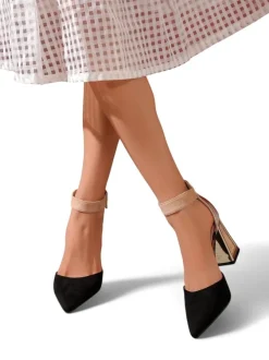 Royalfashion Damskie czółenka z ozdobnym obcasem Sammid