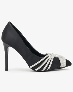 Royalfashion Damskie czółenka z cyrkoniami Cabricca