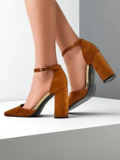 Royalfashion Damskie czółenka eko zamszowe Calde