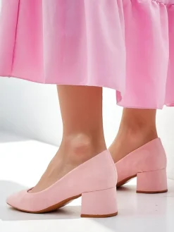 Royalfashion Damskie czółenka na niskim obcasie Agas