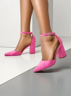 Royalfashion Damskie czółenka eko zamszowe Caldesse