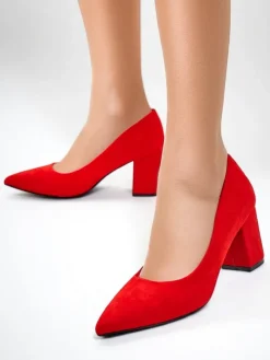 Royalfashion Damskie czółenka eko zamszowe Ugandes