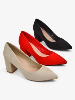 Royalfashion Damskie czółenka eko zamszowe Ugandes