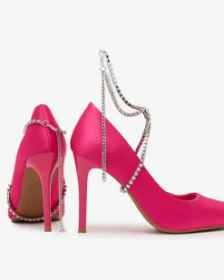 Royalfashion Damskie czółenka z cyrkoniami Abeccar