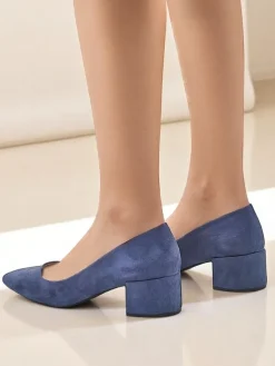 Royalfashion Damskie czółenka na niskim obcasie Bosanna