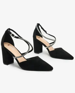 Royalfashion Damskie czółenka z cyrkoniami Briticca