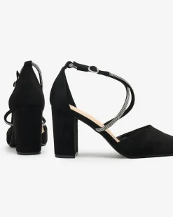 Royalfashion Damskie czółenka z cyrkoniami Briticca