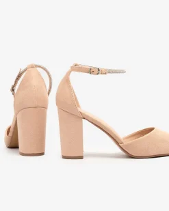 Royalfashion Damskie czółenka z cyrkoniami Britica