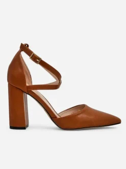 Royalfashion Damskie czółenka z krzyżowanymi paseczkami Eurolias