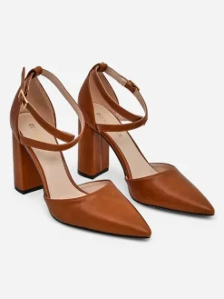 Royalfashion Damskie czółenka z krzyżowanymi paseczkami Eurolias