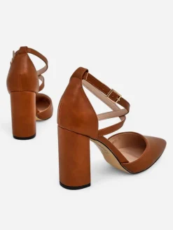 Royalfashion Damskie czółenka z krzyżowanymi paseczkami Eurolias