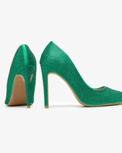 Royalfashion Damskie czółenka z cyrkoniami Griccos