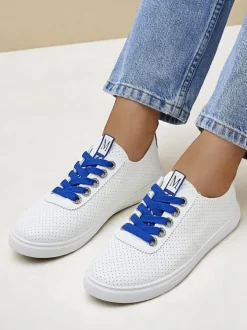 Royalfashion Damskie eko skórzane trampki Next Step