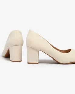 Royalfashion Damskie eko-zamszowe czółenka Semwu