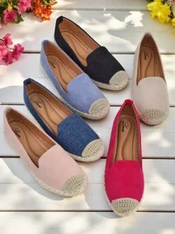 Royalfashion Damskie espadryle eko zamszowe Bombei