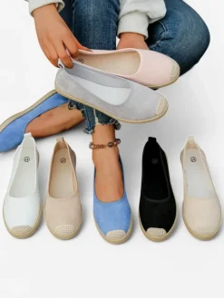 Royalfashion Damskie espadryle eko zamszowe Aroles